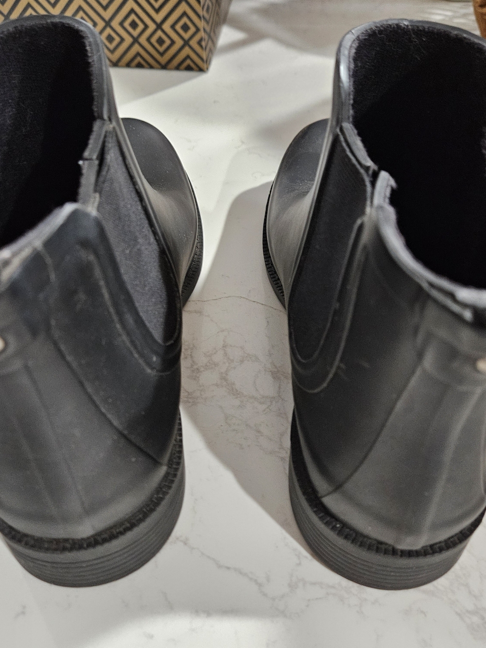 Womens Madewell Black Chelsea Rain Boots
